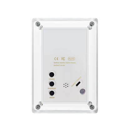 Crystal Advertising Player Acrylic 5 Inch 4GB IPS Screen Digital Photo Frame For Gift