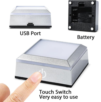 3D Ring&Rose Crystal Night Lamp with Adjustable LED Multicolor Lights for Girlfriend, Wife - Valentine'S Day, Anniversary,Birthday Presents, Christmas Gifts for Her