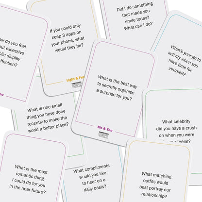 Card Game for Couples - Connecting and Revealing Questions to Ignite a Deeper Relationship - Perfect for Anniversary, Date Night & More (100 Cards)